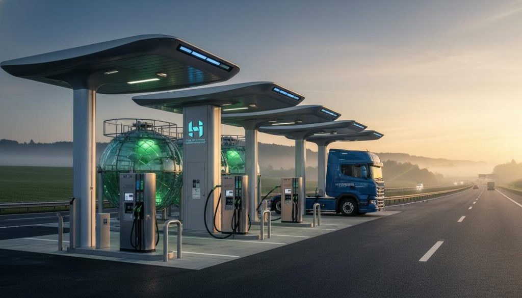 Во Франции откроют первую водородную АЗС для грузовиков на автобане