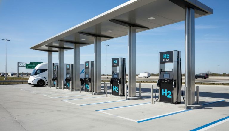 В Германии открыли водородную заправку для тяжелых грузовиков