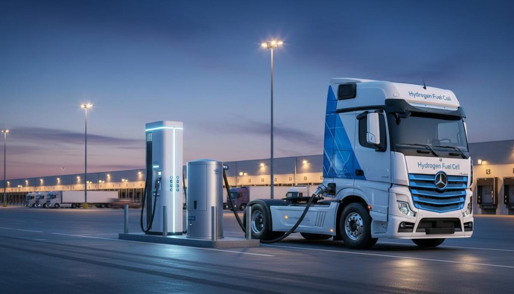 Логистическая компания Rhenus тестирует водородный грузовик Daimler Truck