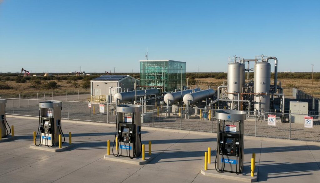 В Техасе построят водородную заправочную станцию для тяжелых грузовиков