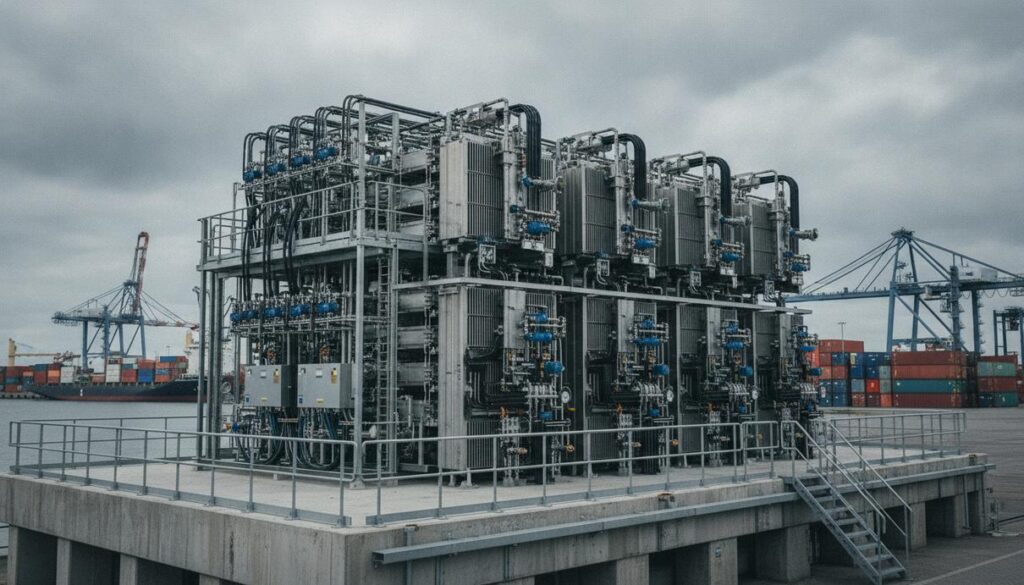 Power to Hydrogen монтирует первый промышленный AEM-электролизёр в порту Антверпена