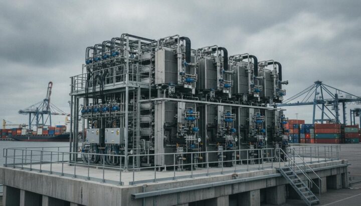 Power to Hydrogen монтирует первый промышленный AEM-электролизёр в порту Антверпена
