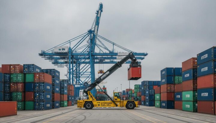 Hyster поставила в порт Роттердама ричстакер на топливных элементах